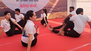 aarogy mela bharatpur ....yoga program