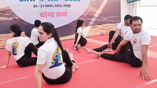 aarogy mela bharatpur ....yoga program