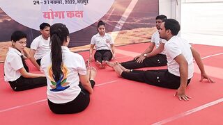 aarogy mela bharatpur ....yoga program