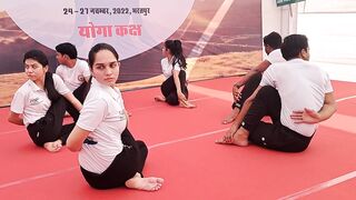 aarogy mela bharatpur ....yoga program