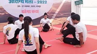 aarogy mela bharatpur ....yoga program