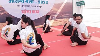 aarogy mela bharatpur ....yoga program