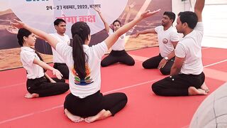 aarogy mela bharatpur ....yoga program