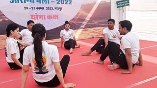 aarogy mela bharatpur ....yoga program