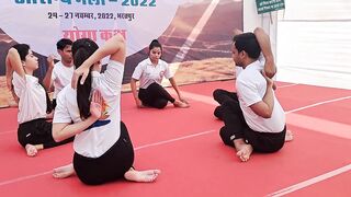 aarogy mela bharatpur ....yoga program