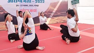 aarogy mela bharatpur ....yoga program