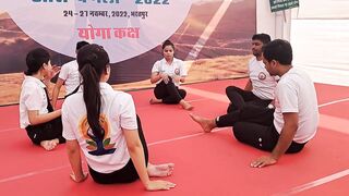 aarogy mela bharatpur ....yoga program