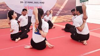 aarogy mela bharatpur ....yoga program