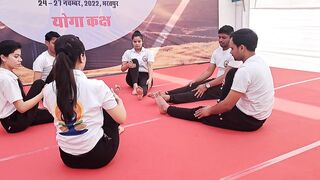 aarogy mela bharatpur ....yoga program