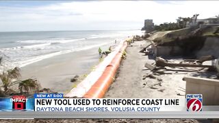 New tool used to reinforce coastline at Daytona Beach Shores