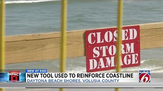 New tool used to reinforce coastline at Daytona Beach Shores