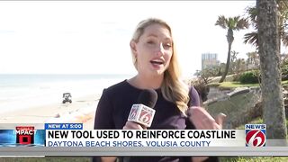 New tool used to reinforce coastline at Daytona Beach Shores