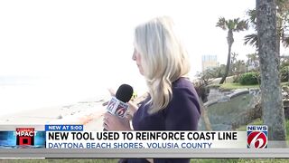 New tool used to reinforce coastline at Daytona Beach Shores