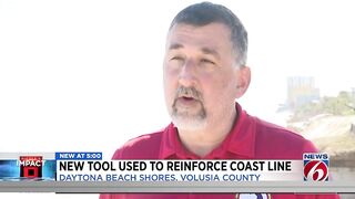 New tool used to reinforce coastline at Daytona Beach Shores