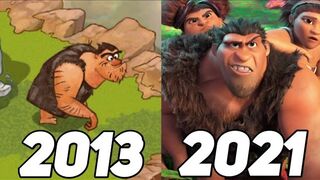 Evolution of The Croods Games (2013-2021)