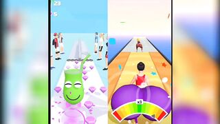 Juice run Vs Twerk ।। Running competition।।#juicerun #twerk #funnygameplay #runninggames