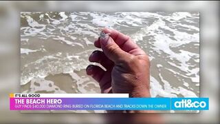 Hero Finds $40,000 Engagement Ring Buried on the Beach