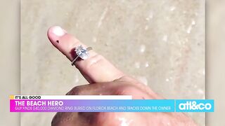 Hero Finds $40,000 Engagement Ring Buried on the Beach