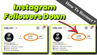 Why Instagram Followers Down ? , How To Recover Instagram Followers ????