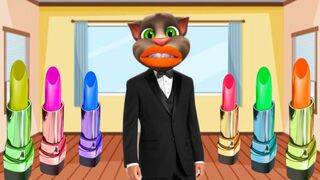 lipstick 6 colours talking tom funny comedy video | lipstic wali billi | billi mekeup video || Ep-20