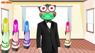 lipstick 6 colours talking tom funny comedy video | lipstic wali billi | billi mekeup video || Ep-20