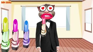 lipstick 6 colours talking tom funny comedy video | lipstic wali billi | billi mekeup video || Ep-20