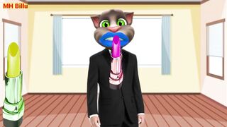 lipstick 6 colours talking tom funny comedy video | lipstic wali billi | billi mekeup video || Ep-20