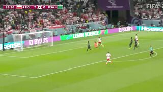 Lewandowski gets his goal! | Poland v Saudi Arabia | FIFA World Cup Qatar 2022