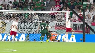 Lewandowski gets his goal! | Poland v Saudi Arabia | FIFA World Cup Qatar 2022