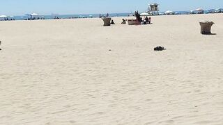 Ford Maverick rainbow and RC cars at the beach