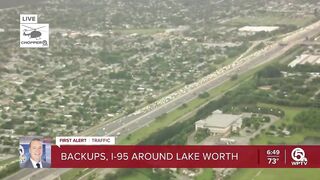 Fatal crash closes Interstate 95 northbound in Lake Worth Beach