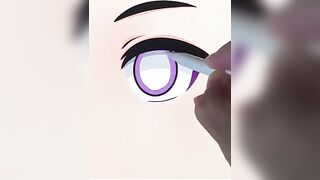 ????How to Draw Anime Eyes Easy Step by Step ???? Part 1-10 #animeart #drawing #chibi