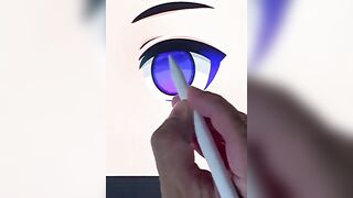 ????How to Draw Anime Eyes Easy Step by Step ???? Part 1-10 #animeart #drawing #chibi