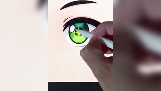 ????How to Draw Anime Eyes Easy Step by Step ???? Part 1-10 #animeart #drawing #chibi