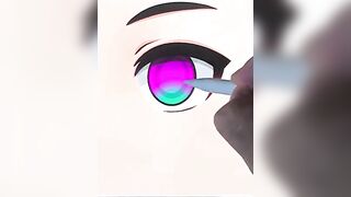 ????How to Draw Anime Eyes Easy Step by Step ???? Part 1-10 #animeart #drawing #chibi