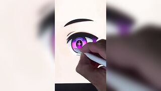 ????How to Draw Anime Eyes Easy Step by Step ???? Part 1-10 #animeart #drawing #chibi