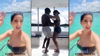 Nora Fatehi seen Enjoying in Bikini With Boyfriend On A Mauritius Beach