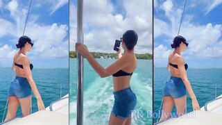 Nora Fatehi seen Enjoying in Bikini With Boyfriend On A Mauritius Beach