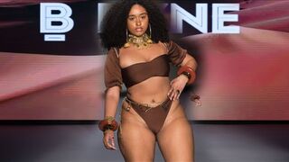 Miami swim week 2022 Slow Motion | Bfyne Curvy model bikinis Swimwear runway video