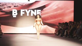 Miami swim week 2022 Slow Motion | Bfyne Curvy model bikinis Swimwear runway video