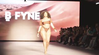 Miami swim week 2022 Slow Motion | Bfyne Curvy model bikinis Swimwear runway video