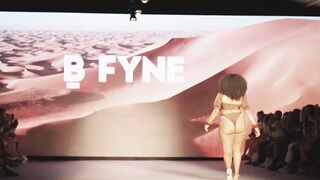 Miami swim week 2022 Slow Motion | Bfyne Curvy model bikinis Swimwear runway video