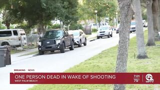 Shooting victim take to hospital, later dies in West Palm Beach