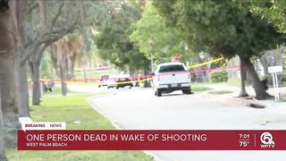 Shooting victim take to hospital, later dies in West Palm Beach