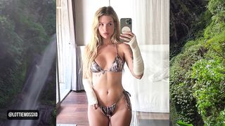 Lottie Moss Exhibits Her Fabulous Bikini Figure in Bali Vacations