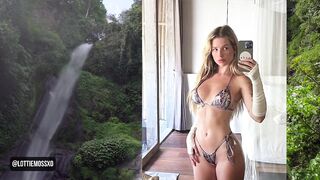 Lottie Moss Exhibits Her Fabulous Bikini Figure in Bali Vacations