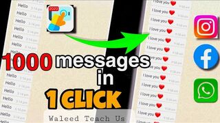 # How to Send 1000 Messages in 1 Click  Whatsapp, Instagram, Facebook  Do Prank Your GF or Friends