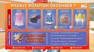 NEW King Rat Hat, Golden Anime Hair, And Jumbotron Grenade Launcher! | Rec Room Weekly