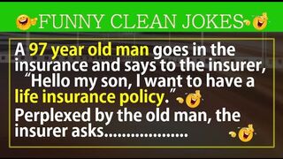 Funny Clean Jokes ????| Old man and life insurance policy ???? | ????????