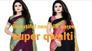 New qwalti silk saree! fancy models dares super qwalti designer silk saree all collar me super skinn